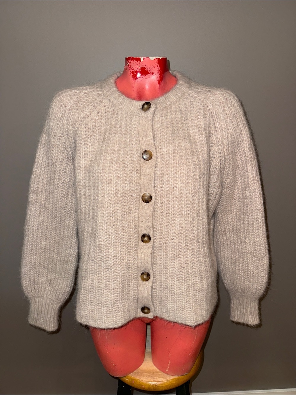 Sezane alpaca cardigan sweater